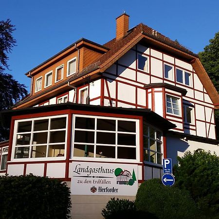 Landgasthaus Zu Den Erdfaellen Bad Pyrmont Bagian luar foto