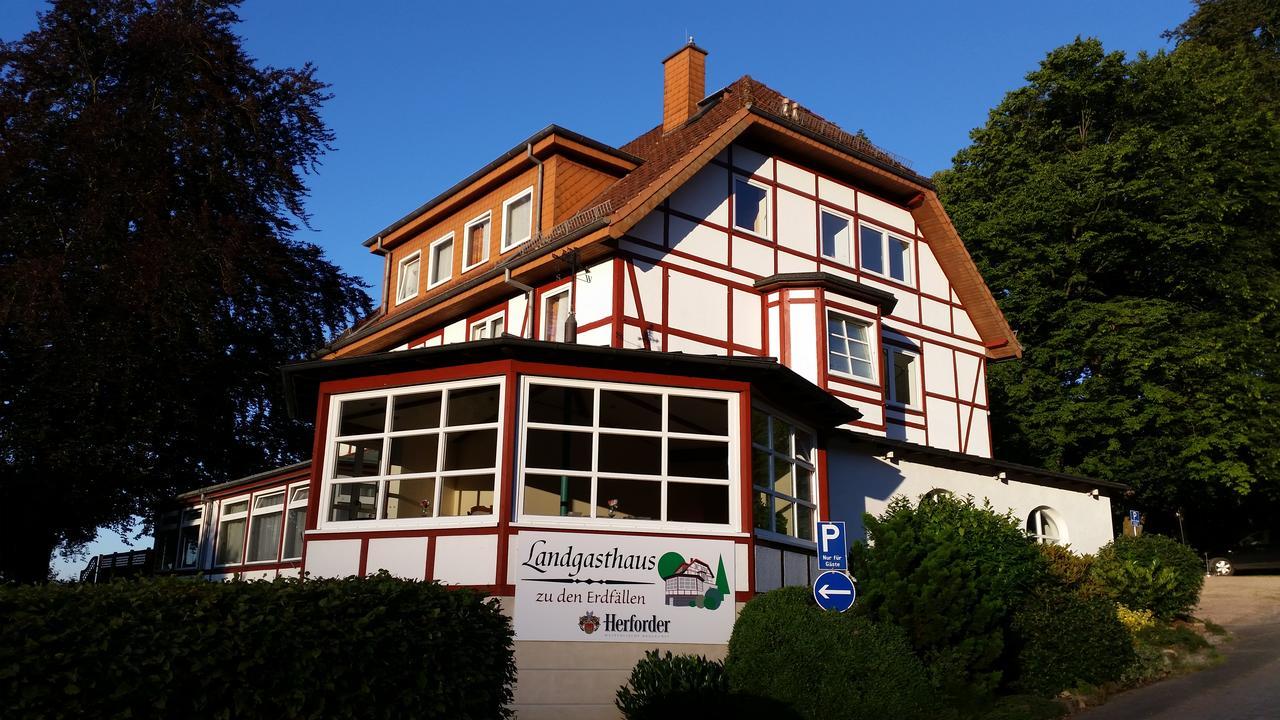 Landgasthaus Zu Den Erdfaellen Bad Pyrmont Bagian luar foto